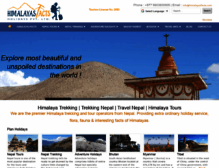 himalayasfacts.com screenshot