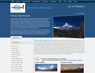 himalayatrekkingnepal.com screenshot