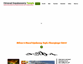 himavadgopalaswamy.org.in screenshot