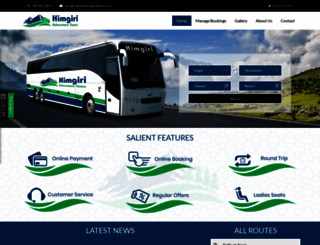 himgiritravels.com screenshot