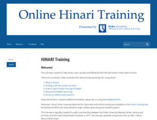 hinaritraining.org screenshot