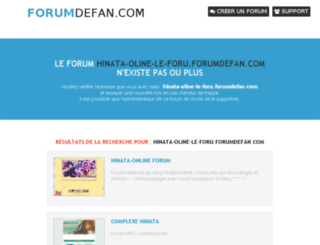 hinata-oline-le-foru.forumdefan.com screenshot