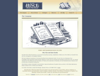 hincebooks.com.au screenshot