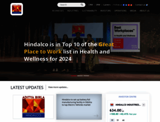 hindalco.com screenshot