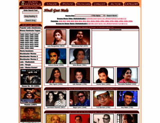 hindigeetmala.net screenshot
