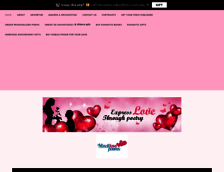 hindilovepoems.wordpress.com screenshot