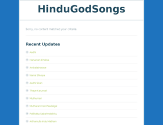 hindugodsongs.com screenshot