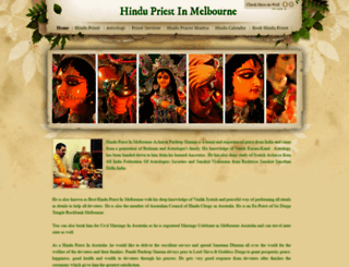 hindupriestinmelbourne.com screenshot