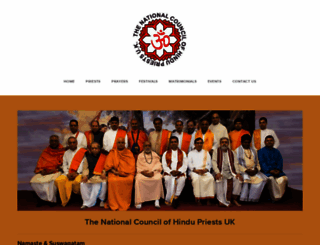 hindupriests.org.uk screenshot