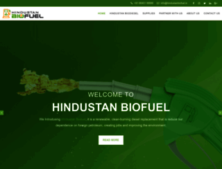 hindustanbiofuel.in screenshot