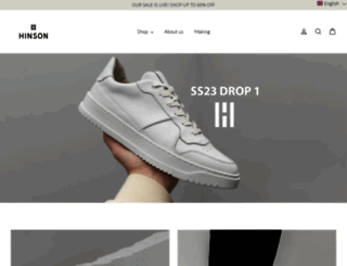 hinsonwear.com screenshot