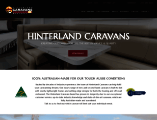 hinterlandcaravans.com.au screenshot