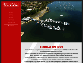 hinterlandre.com.au screenshot