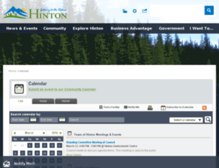 hintoncommunitycalendar.ca screenshot