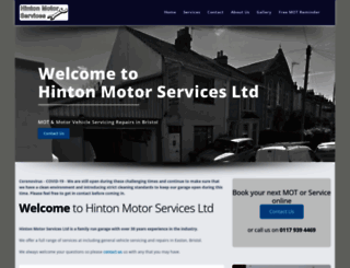 hintonmotorservices.co.uk screenshot