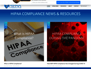 hipaacompliance.org screenshot
