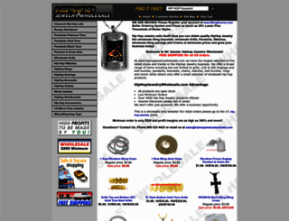 hiphopjewelrywholesale.com screenshot