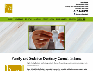 hiplefamilydentistry.net screenshot