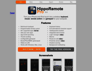 hipporemote.com screenshot