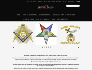hiramstailor.com screenshot