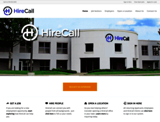 hirecall.com screenshot