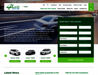 hirecar4less.com screenshot