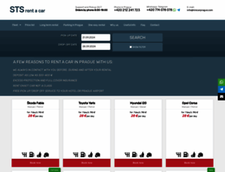 hirecarprague.com screenshot