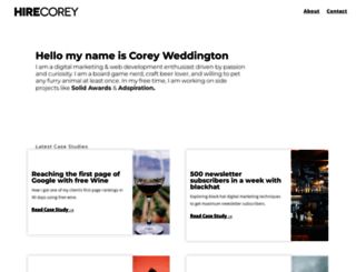 hirecorey.com screenshot