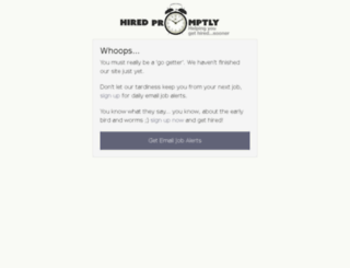 hiredpromptly.com screenshot