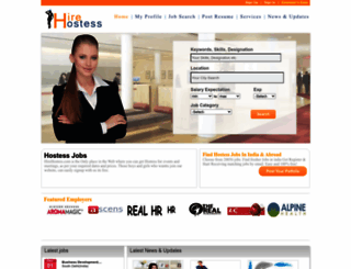 hirehostess.com screenshot
