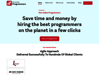 hireindianprogrammers.com screenshot