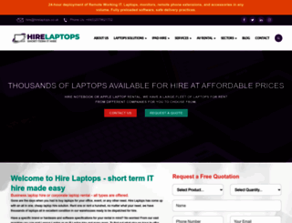 hirelaptops.co.uk screenshot