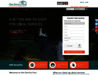hireservicepros.com screenshot