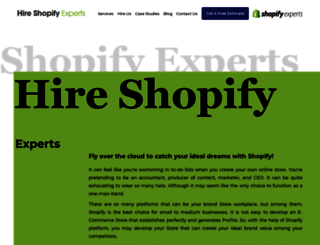 hireshopifyexperts.com screenshot