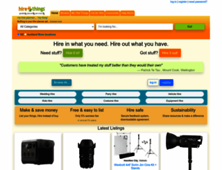 hirethings.co.nz screenshot