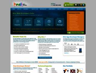 hirewebdevelopersindia.com screenshot