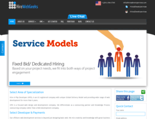 hirewebgeeks.com screenshot