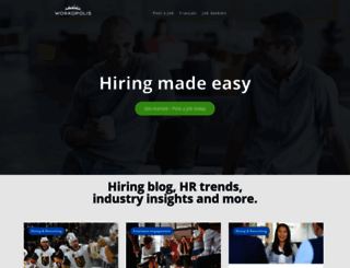 hiring.workopolis.com screenshot