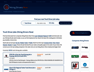 hiringdriversnow.com screenshot