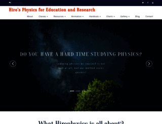 hirophysics.com screenshot