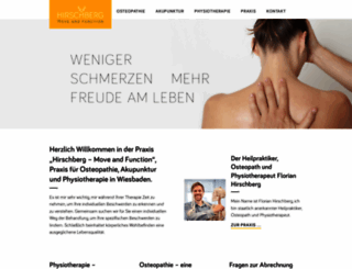 hirschberg-physiotherapie.de screenshot
