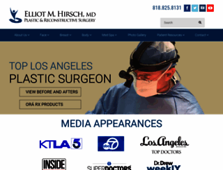 hirschplasticsurgery.com screenshot