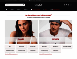 hirsefelt.com screenshot
