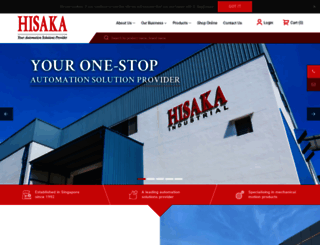 hisaka.com.sg screenshot