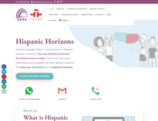 hispanic-horizons.org screenshot