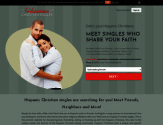 hispanicchristiansingles.com screenshot