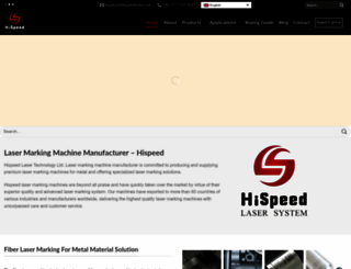 hispeedlaser.com screenshot