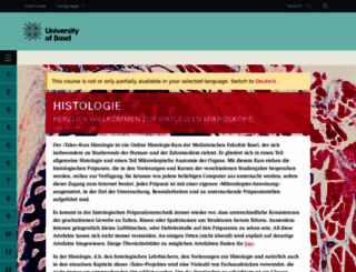 histologie.unibas.ch screenshot