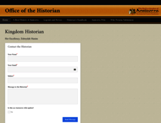 historian.ansteorra.org screenshot