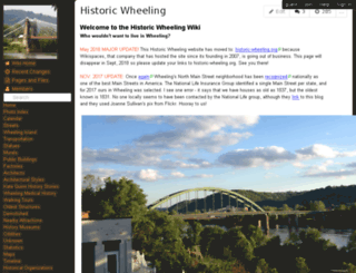 historic-wheeling.wikispaces.com screenshot